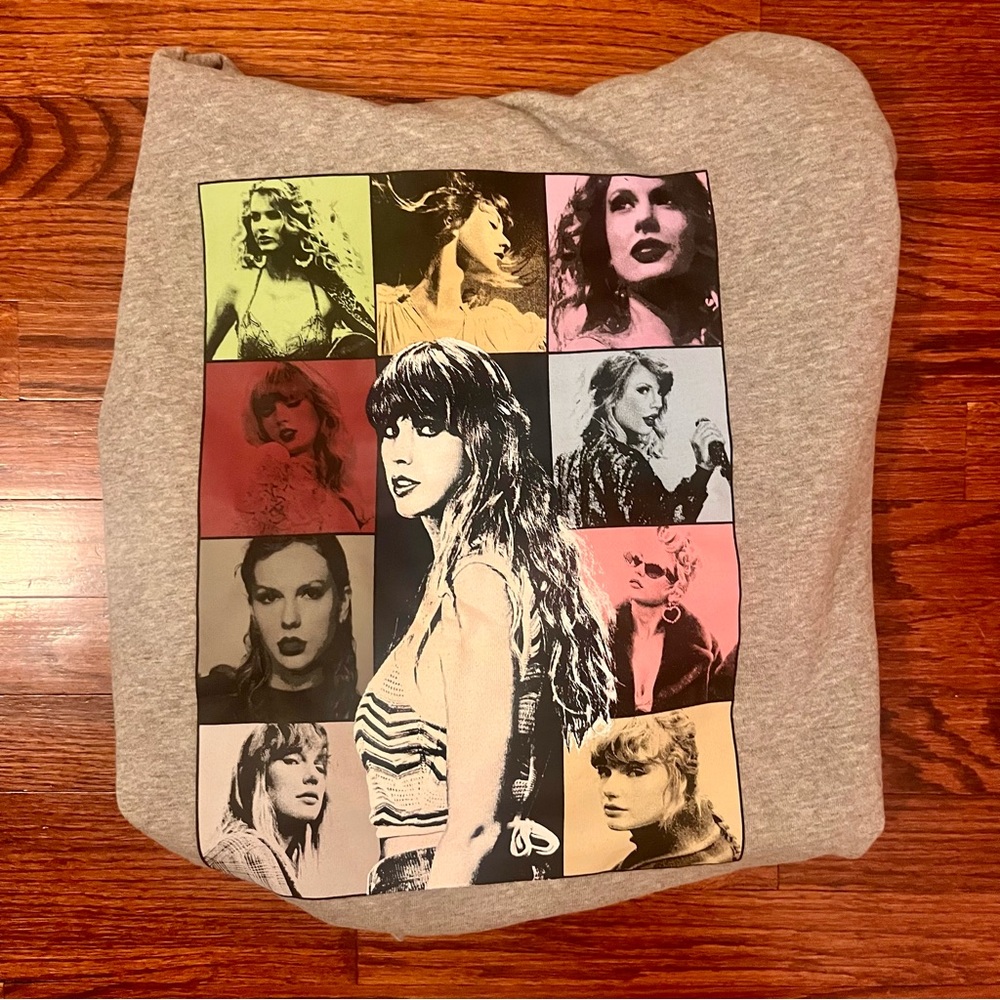 BRAND NEW Taylor Swift Eras Tour Grey Pullover, Size L